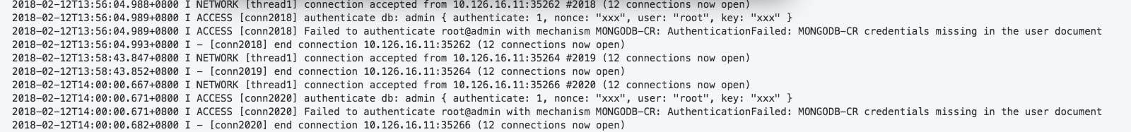 Mongodb AuthenticationFailed 的解决办法