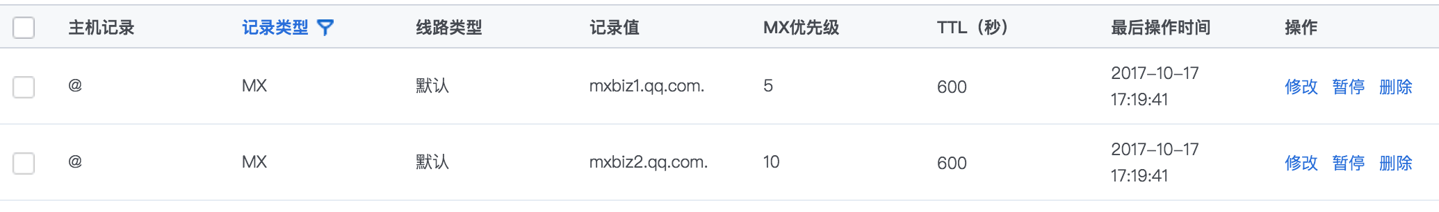 关于 CNAME 和 MX  冲突的问题解决