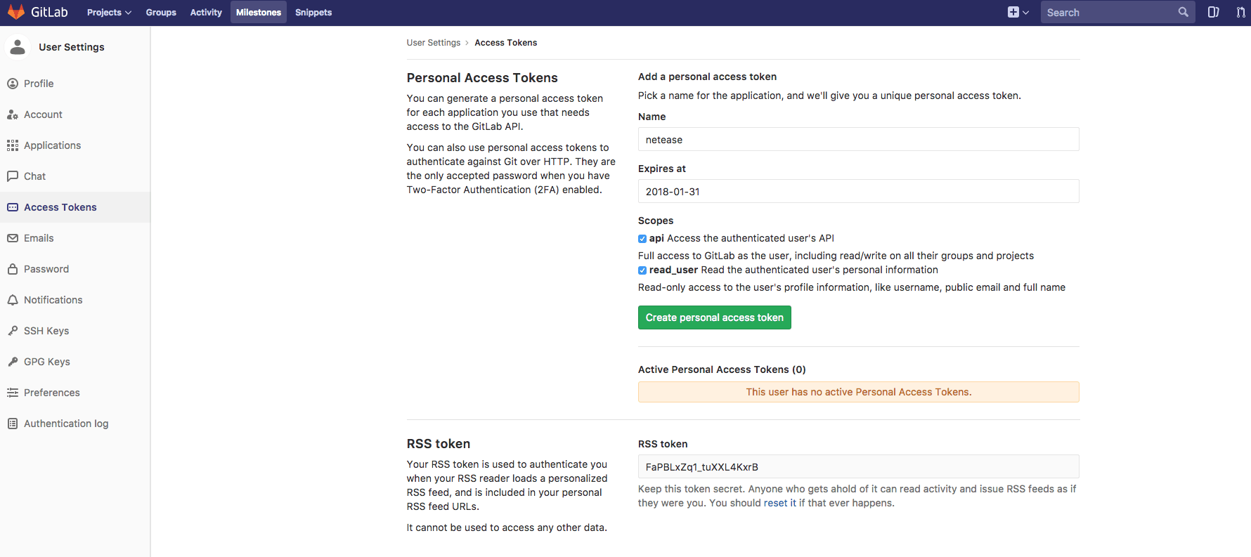 网易云绑定 gitlab