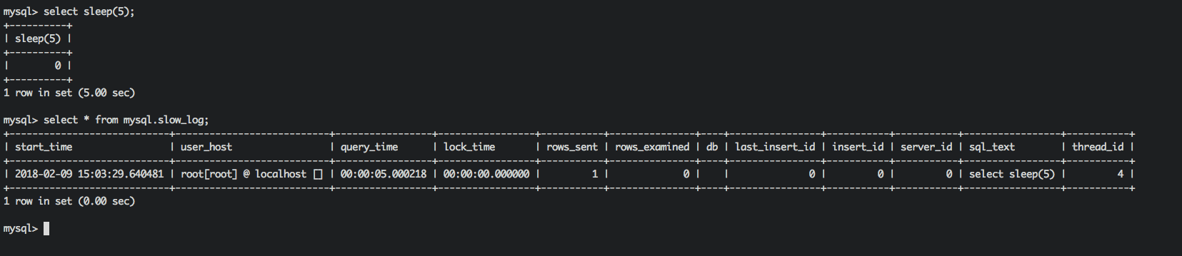 mysql 慢日志
