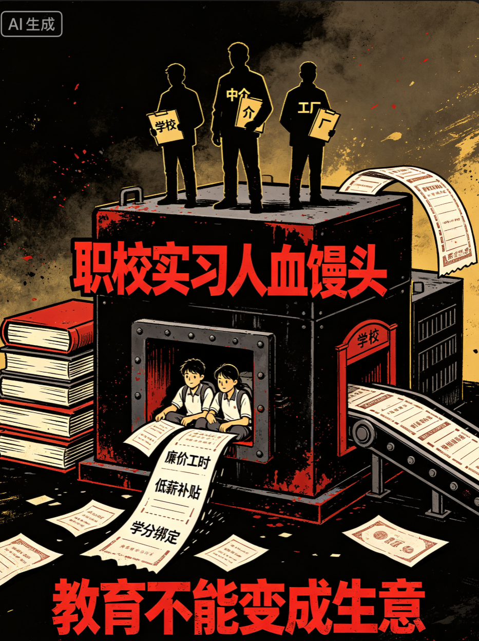 被搬进流水线的职校生：一所技校的"校企合作"生意经