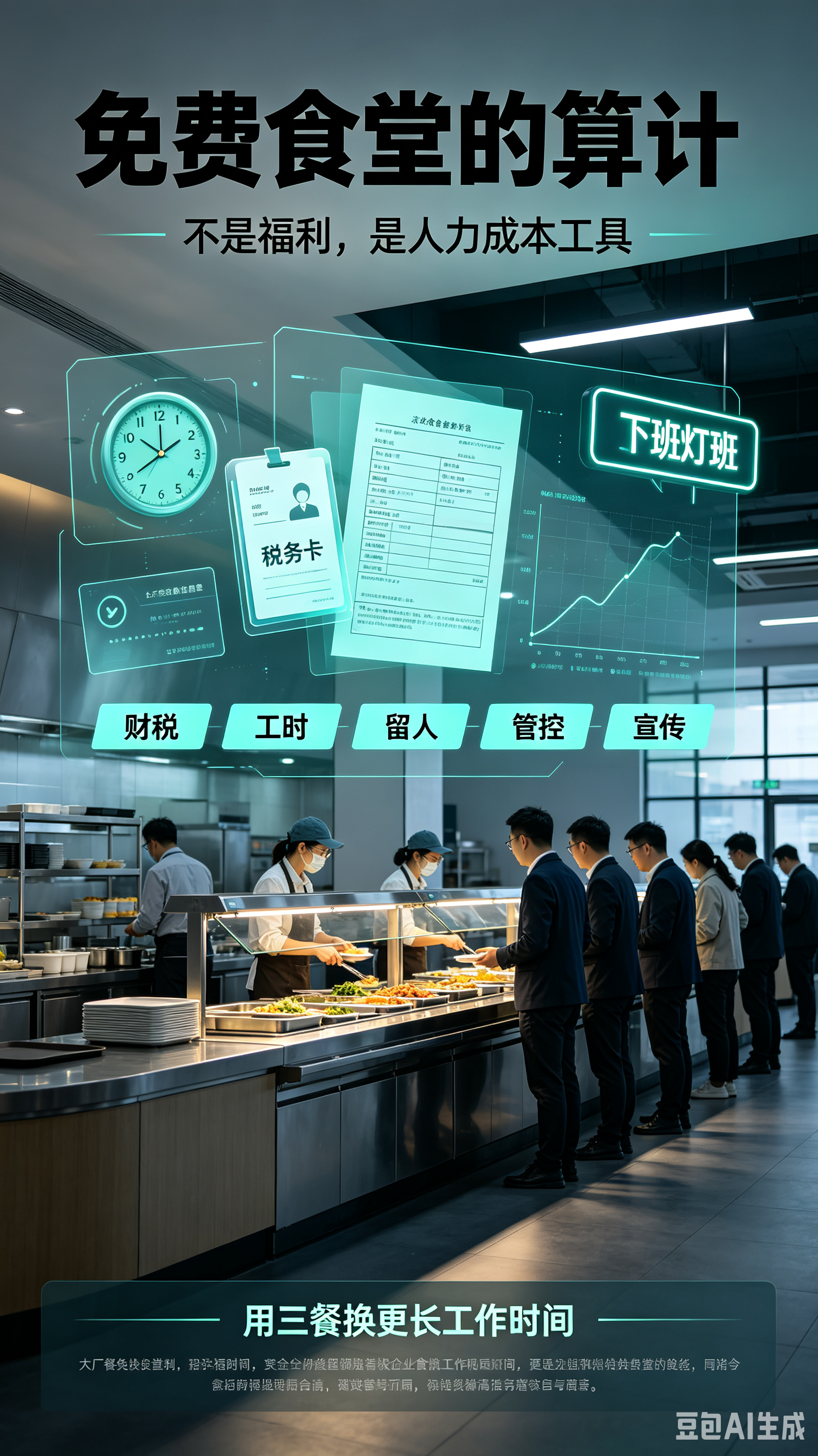 大厂免费食堂的全套算计：不是福利，是人力成本工具